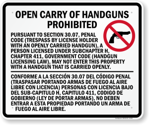 open-handguns-prohibited-texas-sign-k2-0012